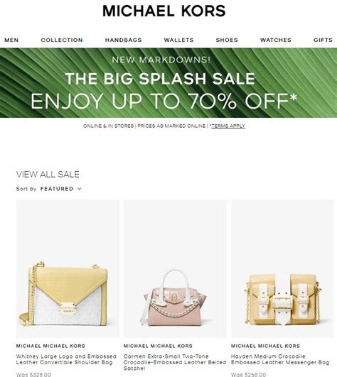michael kors discount code april 2020